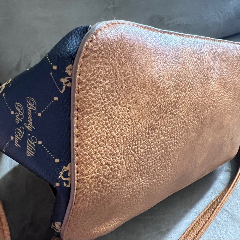 Polo by Ralph Lauren Brown and Black Shoulder Bag - Picture 5 of 10